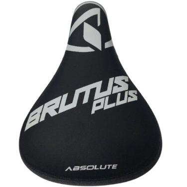 Imagem de Selim Brutus Plus 243X163MM - ABSOLUTE, Preto com branco