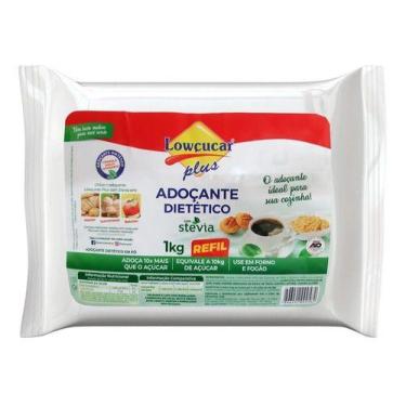 Imagem de Adoçante Forneável Lowçucar Plus Com Stevia Em Pó Refil 1kg