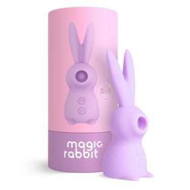 Imagem de Vibrador Ingrid Guimarães 3 em 1 Magic Rabbit Recarregável - Lilás - A