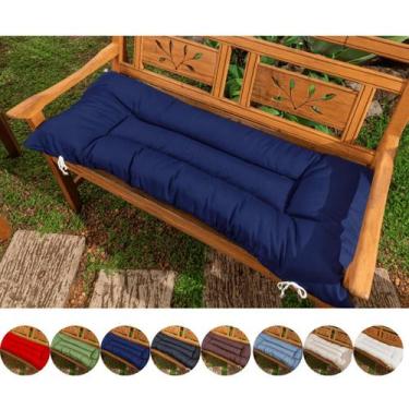 Imagem de Almofada Futon 120 cm x 50 cm liso - Riqueza Textil Ambiental, Azul