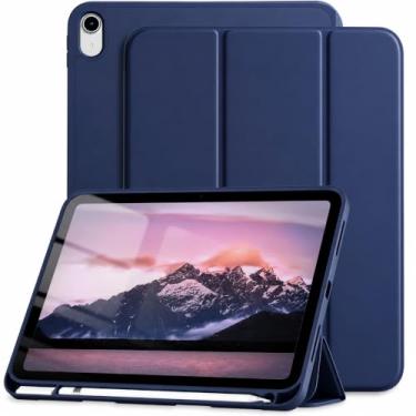 Imagem de Capa Premium para iPad 11ª Geração 2025 (Chip A16) e iPad 10ª Geração 10.9” – Anti-Impacto com Sleep/Wake e Suporte para Apple Pencil (Azul Marinho)
