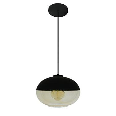 Imagem de Pendente Vidro Soprado 1 X E27 Volare Pd 1906 A/p 220v Ambar/preto