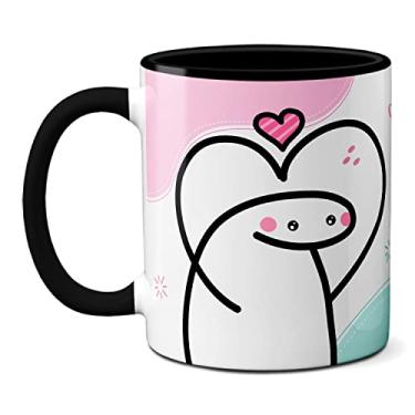 Imagem de Caneca Flork Namorados Te Amo do Tamanho Da Dificuldade (Preta)