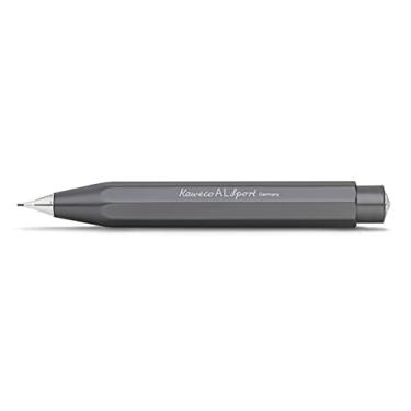 Imagem de Kaweco Lápis mecânico AL Sport 0,7 mm HB I 12 g lápis de chumbo feito de alumínio de alta qualidade I Silk Gloss lapiseira mecânica 10,5 cm I recarregável antracite