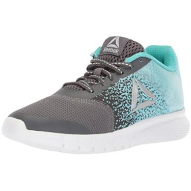 Imagem de Reebok Tênis feminino Instalite Run Track, Cinza/lagoa azul/azul-petróleo/branco/prata, 7.5