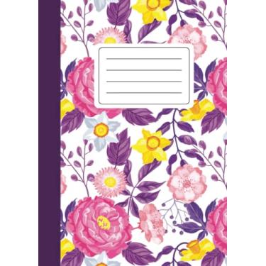 Imagem de Cuaderno de Apuntes: Libreta de Diseño con hojas blancas para dibujar, escribir, apuntes | 110 páginas | Tamaño A4 | Flores