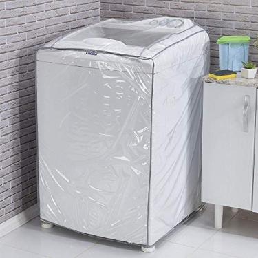 Imagem de Capa Para Vários Modelos De Máquina De Lavar Roupa Transparente No Tamanho G => 69cm x 66cm x 91cm