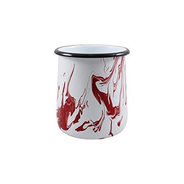 Imagem de Porta Utensílios Esmaltado Marmorizado Vermelho P - Ewel
