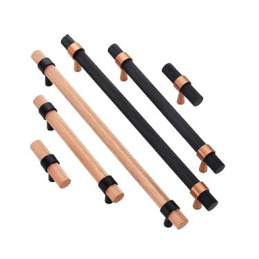 Imagem de Puxadores de móveis serrilhados de latão, cobre preto, armário, cômoda, caixa de sapatos, gaveta, maçaneta, BCB, XS, CHINA