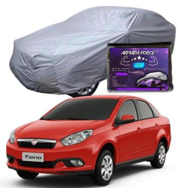 Imagem de Capa Cobrir Carro SIENA 100% Forrada Armada Force 100% Impermeável For