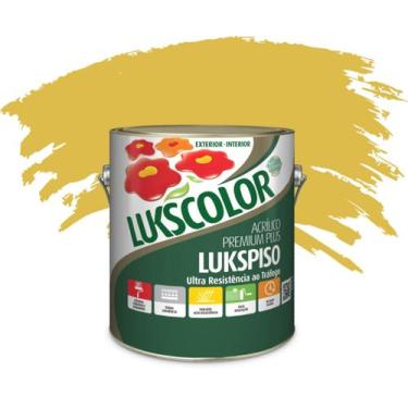 Imagem de Tinta Piso Lukspiso Galão 3,6 Litros Diversas Cores - Lukscolor, AMARE