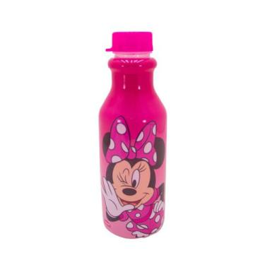 Imagem de Garrafinha de Água Infantil 500 ML Escolar Plasútil, Minnie Rosa