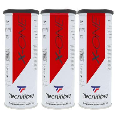 Imagem de Bola de Tênis Tecnifibre X-One Pack com 03 Latas