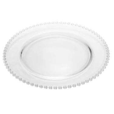 Imagem de Prato Raso Cristal Pearl - Wolff, Transparente