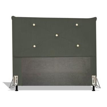 Imagem de Cabeceira Estofada Portugal 140 cm Para Cama Box Quarto Casal MV Estof