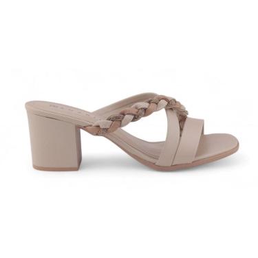 Imagem de Tamanco Feminino Ramarim 24-31201 Salto Bloco Strass