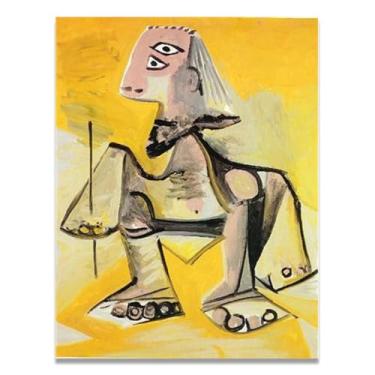 Imagem de Murais Crouching Man Diego Rivera – Arte do Realismo Socialista Mexicano, Muralista do Século 1764, Coleção Clássica do Museu de Nova York para Decoração de Casa 50 x 65 cm