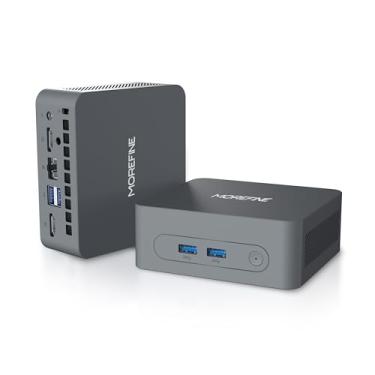Imagem de MOREFINE M8 Mini PC N150, 16GB DDR4 RAM 1TB NVMe SSD, 13TH Twin Lake N150, PC pequeno 4K Dual Display/USB3.2/RJ45, mini computador de mesa para escritório e negócios