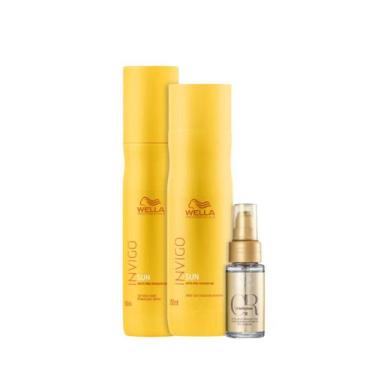 Imagem de Wella Sun Sh 250ml + Leave-in 150ml + Oleo 30ml - Wella profissional