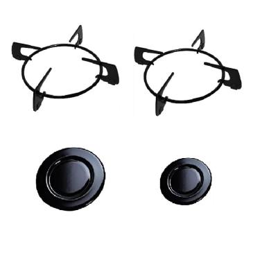 Imagem de Kit Grelha + Espalhador Para Fogão Cooktop Fischer 2 Bocas