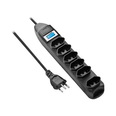 Imagem de Filtro de Linha Fortrek PST-101 C/ 6 Tomadas 2P+T - AC2403