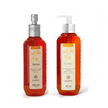 Imagem de Kit Ambar: Perfume de Ambientes 200ml + Sabonete Líquido 400ml