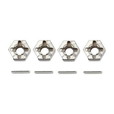 Imagem de Yunhgft Adaptadores Hexagonais de 4 X 12 Mm com Pinos - Acessórios para Bricolagem - Fácil Instalação - Peça de Substituição para Wltoys 12427