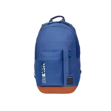 Imagem de Mochila Unissex Juvenil Cores Escolar Passeio Viagem Cor:azul Escuro