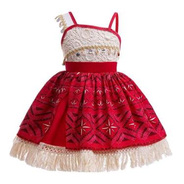 Imagem de Fantasia De Princesa Moana 2 Para Meninas, Vestido De Festa De Hallowe