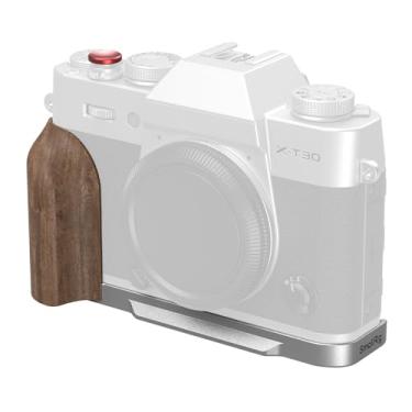Imagem de SMALLRIG X-T30 III Placa de montagem em forma de L com cabo de madeira para FUJIFILM X-T30 / X-T30 II/X-T30 III, placa de liberação rápida integrada para Arca, orifício rosqueado de 1/10.2 cm-20