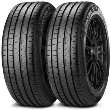 Imagem de Jogo 2 Pneus Pirelli Aro 17 Cinturato P7 215/50R17 91V
