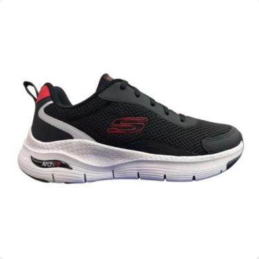 Imagem de Tênis Running Masculino Skechers Arch Fit Preto, Bkrd, 39