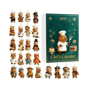 Imagem de Brinquedo De Capivara Calendário Do Advento De 24 Dias Pingente Acríli