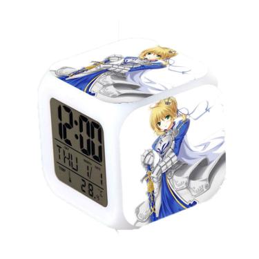 Imagem de Despertador Fates Sabers de 7 cores com mudança de LED com termômetro