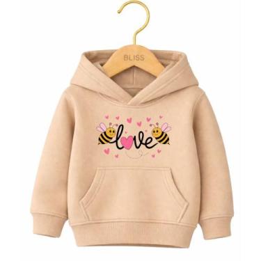 Imagem de Moletom Canguru Infantil Estampa Abelhinha Love 1022 Volta as Aulas Co