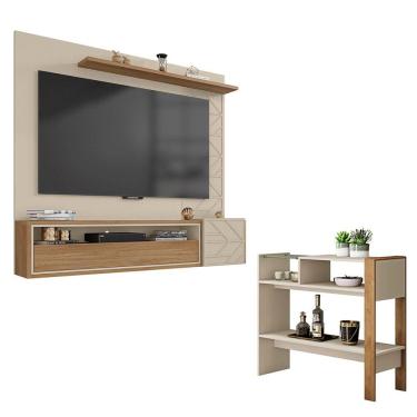 Imagem de Conjunto Sala de Estar Painel E Aparador Prisma Caemmun