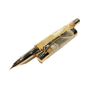 Imagem de Caneta-tinteiro De Resina Acrílica Azul, Irídio, 0,38 Mm, Acabamento E