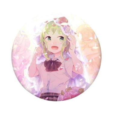 Imagem de Broche Redondo De Lata GUMI De Menina Anime, Acessório Para Roupas E M