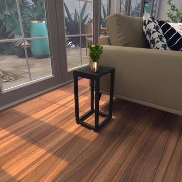 Imagem de Mesa Lateral Preta Aparador De Sofa Sala Mesa Lateral Cama - BeB