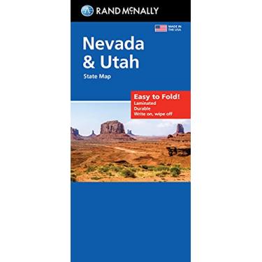 Imagem de Rand McNally Easy to Fold: Nevada & Utah State Laminated Map
