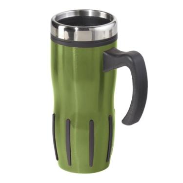 Imagem de Oggi Caneca de viagem de aço inoxidável multiaderência, 473 ml, verde