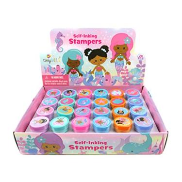 Imagem de Tinymills 24 peças de carimbos de sereia arco-íris para crianças