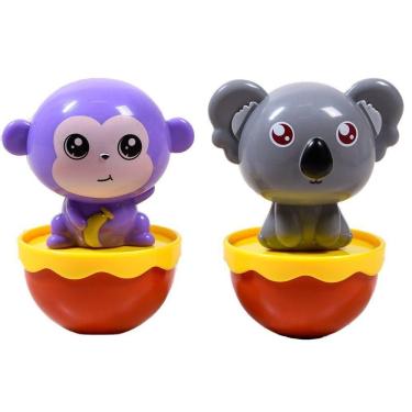 Imagem de Kit 2 Brinquedo Educativo Teimosinho Balança Mas Não Cai