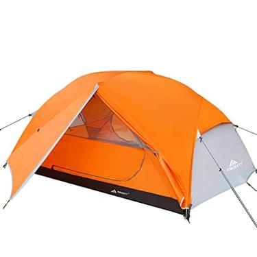 Imagem de Forceatt Barraca de mochila para 2 pessoas, profissional, impermeável, à prova de vento e à prova de pragas, 2 portas, barraca de acampamento leve, 3-4 estações, fácil de montar, ótima para