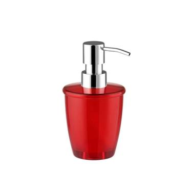 Imagem de Garrafa Dispensador de sabonete leve e compacto, dispensador de shampoo e condicionador reutilizável, dispensador de sabonete vazio, com bomba Banheiros (Color : Red)