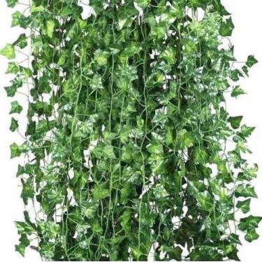 Imagem de 12 Correntes De Hera Artificiais 24 Metros Flores E Folhagem - Liderne