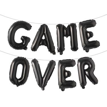 Imagem de Balloons Banner Game Over Themed Party Decorations and Supplies Sign (GAME OVER Black)