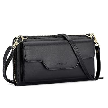 Imagem de nuoku Bolsas de ombro femininas pequenas, bolsas de mão para mulheres com porta-cartão de crédito, 0 - Preto