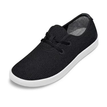 Imagem de Allbirds Tênis masculino casual Tree Skippers, Preto (sola branca), 39