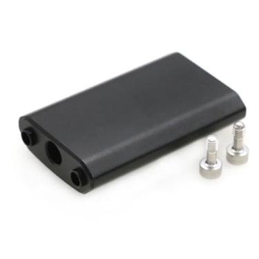 Imagem de SZRMCC Extensor de eixo de inclinação de 6 cm bloco de extensão de braços de rosca para câmera DJI Ronin 2 Gimbal ARRI DSLR (preto)